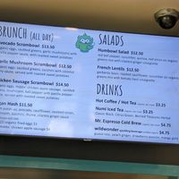 Menu board at Humbowl in Berkeley