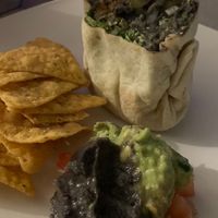 Mission style burrito, black beans and guacamole  #Veganuary at Papi's Tacos in Ocean City