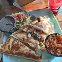 Veggie quesadilla (peppers, onions) at Papi's Tacos in Ocean City
