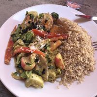 Vegan Coconut Curry Vegetables  at The Good Earth in Roseville