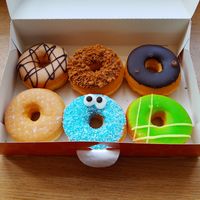 Maple, Lotus Biscoff, Chocolate, Glazed, Monster, Green Present at Dunkin' in St Gallen
