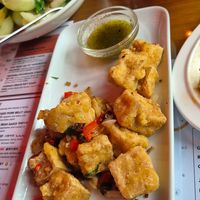 Salt and pepper tof at The Dumpling Tree in Cambridge