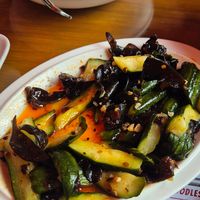 Cucumber salad at The Dumpling Tree in Cambridge