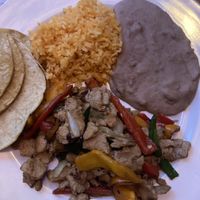 Soy chick’n and veggie fajita.  at Quesadilla Pilsen in Chicago