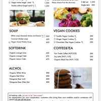 English menu  at Haishop Cafe - Shibuya Scramble Square in Tokyo
