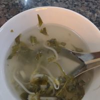 Dunno what it is, came before my fried rice. Was not hot, not sure if It's supposed to be almost cold at Chay Minh An in Qui Nhon