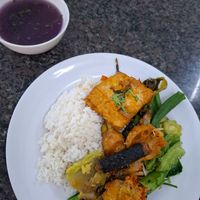 Mixed buffet selection at Chay Minh An in Qui Nhon