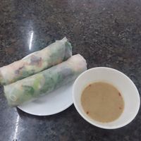 Fresh spring rolls 10k/roll at Chay Minh An in Qui Nhon