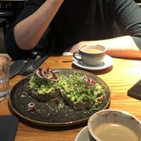 avo toast for brunch; 18.5 ChF  at CoalMine Cafe in Winterthur