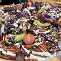 Oh my garden vegan pizza   at Peppes Pizza in Ski