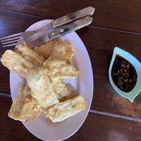 Tempeh Goreng, delicious!  at Felice's Vegetarian Restaurant in Kuta