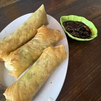 Spring rolls   at Felice's Vegetarian Restaurant in Kuta