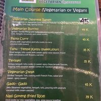   at Felice's Vegetarian Restaurant in Kuta
