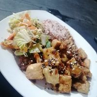 Vegan teriyaki  at Felice's Vegetarian Restaurant in Kuta
