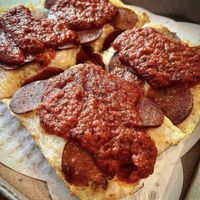 The pepperoni 🤌🏼🤤  at Woodward Pizza in Edmond