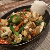 Mushroom sizzling sissig  at Hungry Monkeys in Cebu