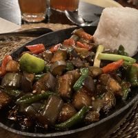 Eggplant adobo  at Hungry Monkeys in Cebu
