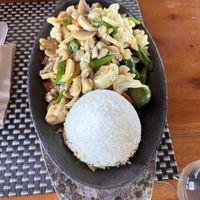Mushroom sisig   at Hungry Monkeys in Cebu