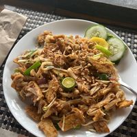 Tofu Pad Thai - vegan so no egg   at Hungry Monkeys in Cebu