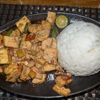Tofu sisig at Hungry Monkeys in Cebu