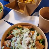 Caesar Salad and fries at Eden Jaxx - Dybbølsgade in Copenhagen