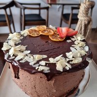 Birthday cake at Tyche in Antalya