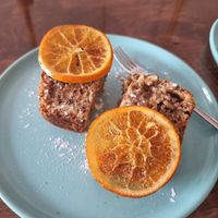 Carrot cake at Tyche in Antalya