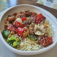 Sweet and sour chicken at Tyche in Antalya