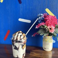 Vegan chocolate peanut butter ice cream parfait  at Dreamette Ice Cream - Springfield in Jacksonville