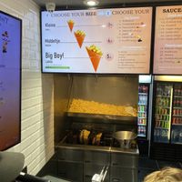 Menu  at Vlaamse Frites Snackland in Amsterdam