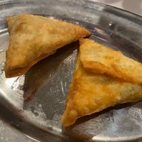 Vegan Sambosa at Mazbi Restaurant in Montreal