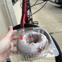 Red velvet donut  at My Vegan Sweet Tooth in Virginia Beach