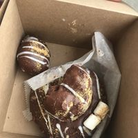 S’mores donut. Very dense and filling! at My Vegan Sweet Tooth in Virginia Beach
