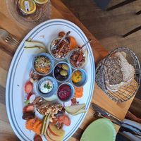 Vegane Frühstücksplatte at Drahtseilbähnli in St Gallen