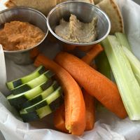 Hummus plate  at William Oliver's in Lafayette