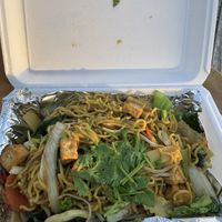 Vegan noodles I ordered to-go.   at O-Cha Noodle Cafe in Beaufort