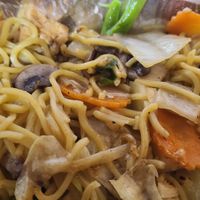 Vegan Noodles with tofu and veggies  at O-Cha Noodle Cafe in Beaufort