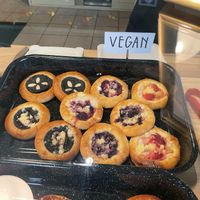 Vegan options  at Kolacherie Celetna in Prague