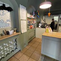 Coffee shop  at Kolacherie Celetna in Prague