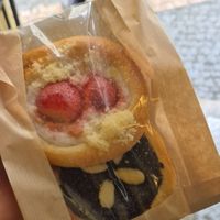 Plum & strawberry kolaches at Kolacherie Celetna in Prague