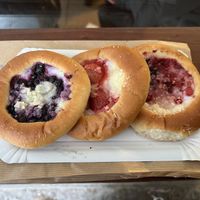 Blueberry strawberry raspberryy  at Kolacherie Celetna in Prague