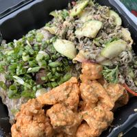 Kelp noodles, wide rice, buffalo cauliflower   at Cane & Coconut in Washington