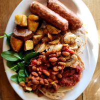 Vegan breaky - add Avo and perfect at Two Birds Eatery in Hamilton