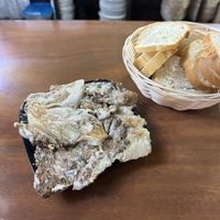 Grilled mushrooms with bread (1/2 ración)  at Bar Cid in Logrono