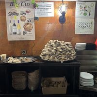 Setas antes de la plancha  at Bar Cid in Logrono