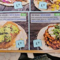 2 vegan tacos at Mangia Station in Sofia