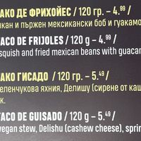 There are two vegan tacos on the menu  at Mangia Station in Sofia