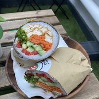 good vegan options, hard to eat tho!   at Sumaki - Sushi Burrito - Poké in Dublin
