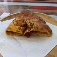 Gefüllte Pita (zweite Hälfte ist schon aufgefuttert) at Grüne Pause in Biberach