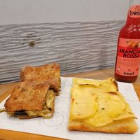 Eggplant and potato at Pizzeria Grano13 Roma in Lido Di Ostia